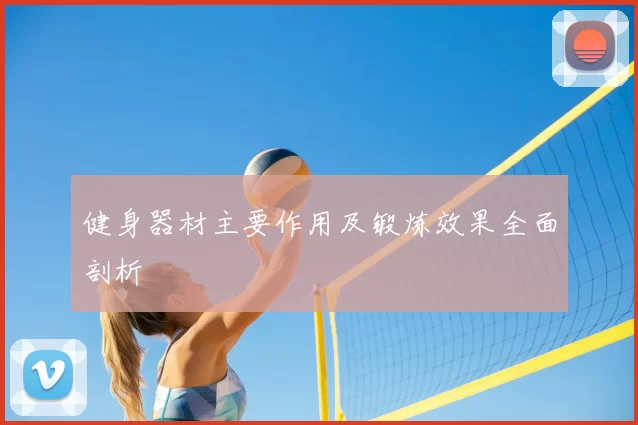 健身器材主要作用及锻炼效果全面剖析